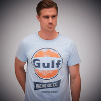 Gulf Racing Oil T-Shirt in Gulf Blue