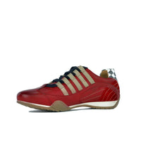 Men's Racing Sneaker in Corsa Rosso (Red and Sand)