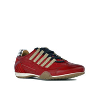 Men's Racing Sneaker in Corsa Rosso (Red and Sand)