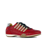 Men's Racing Sneaker in Corsa Rosso (Red and Sand)