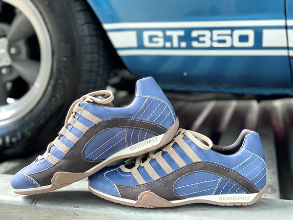 Men's GrandPrix Sneaker in Laguna Seca (Ocean Blue and Sand)