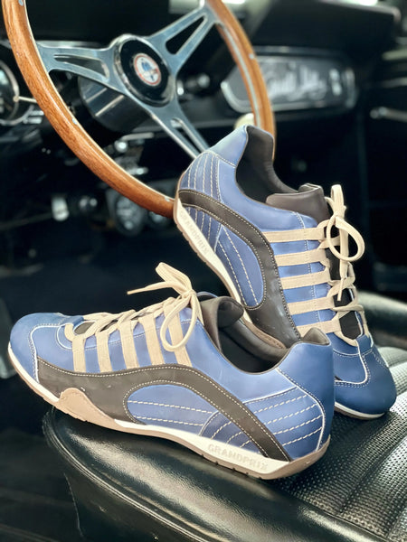 Men's GrandPrix Sneaker in Laguna Seca (Ocean Blue and Sand)