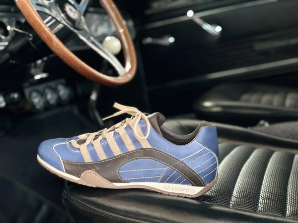 Men's GrandPrix Sneaker in Laguna Seca (Ocean Blue and Sand)