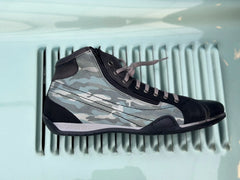 Men's GrandPrix High-Top Sneaker in Green Camouflage