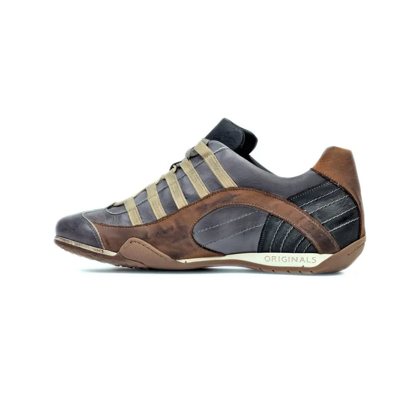 Men's GrandPrix Sneaker in Beach Club (Faded Navy and Brown)