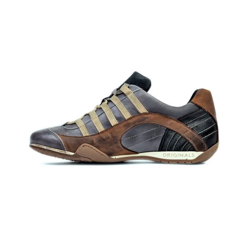 Men's GrandPrix Sneaker in Beach Club (Faded Navy and Brown)