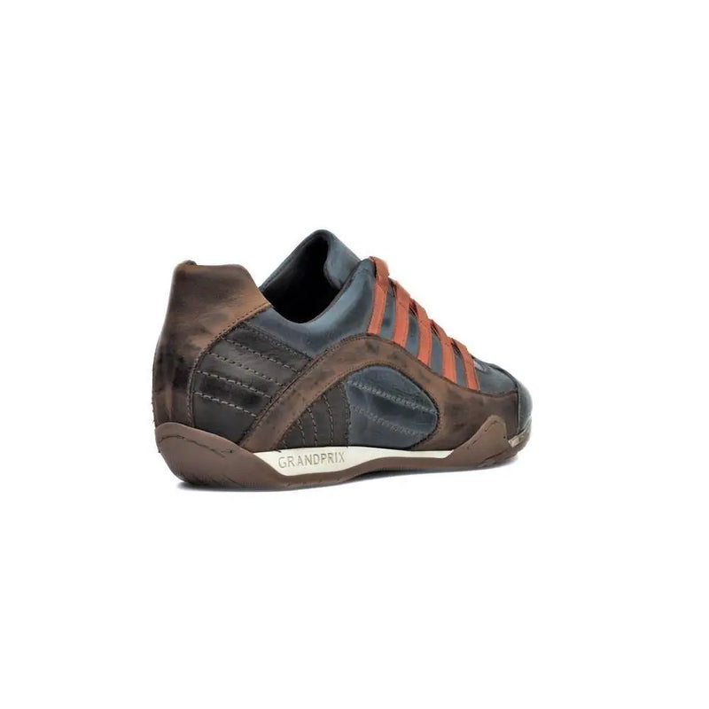 Men's GrandPrix Sneaker in Monza Indigo (Navy and Orange)