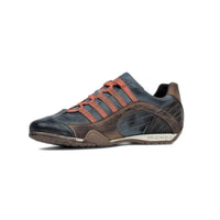 Men's GrandPrix Sneaker in Monza Indigo (Navy and Orange)