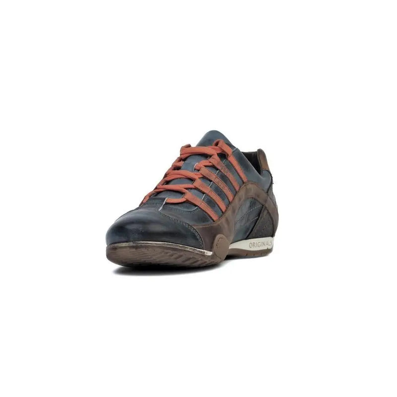 Men's GrandPrix Sneaker in Monza Indigo (Navy and Orange)