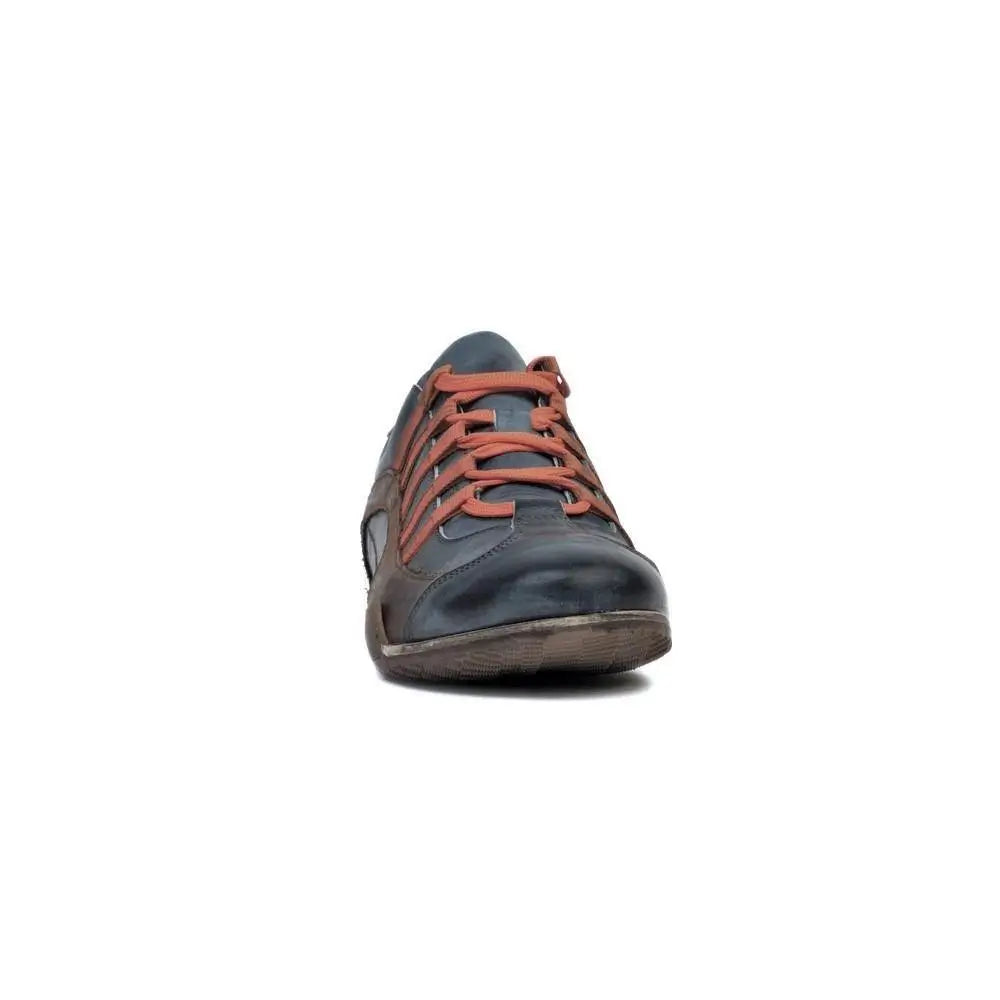 Men's GrandPrix Sneaker in Monza Indigo (Navy and Orange)