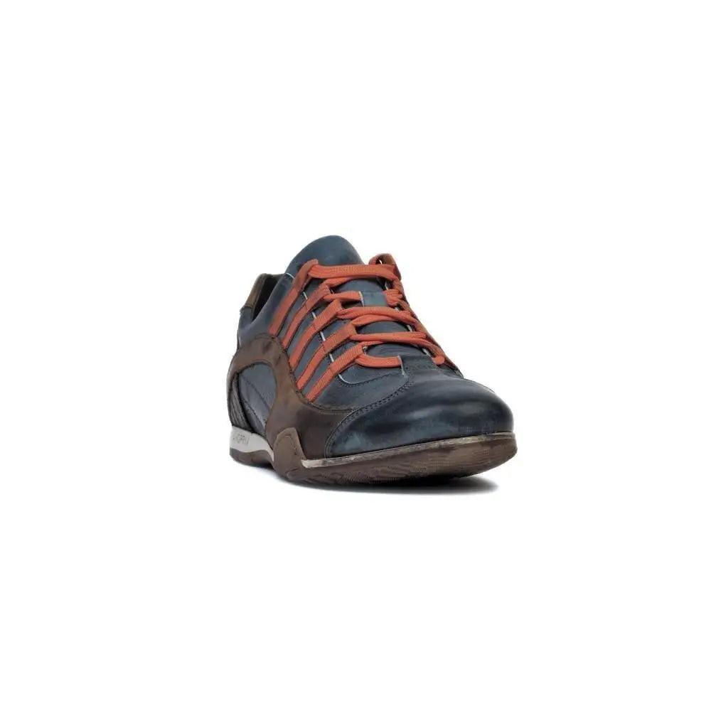 Men's GrandPrix Sneaker in Monza Indigo (Navy and Orange)