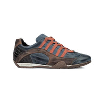 Men's GrandPrix Sneaker in Monza Indigo (Navy and Orange)