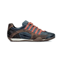 Men's GrandPrix Sneaker in Monza Indigo (Navy and Orange)