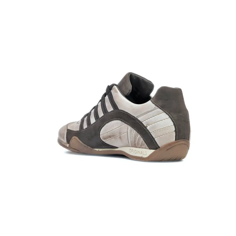 Men's GrandPrix Sneaker in Off White (Chalk and Dark Brown)