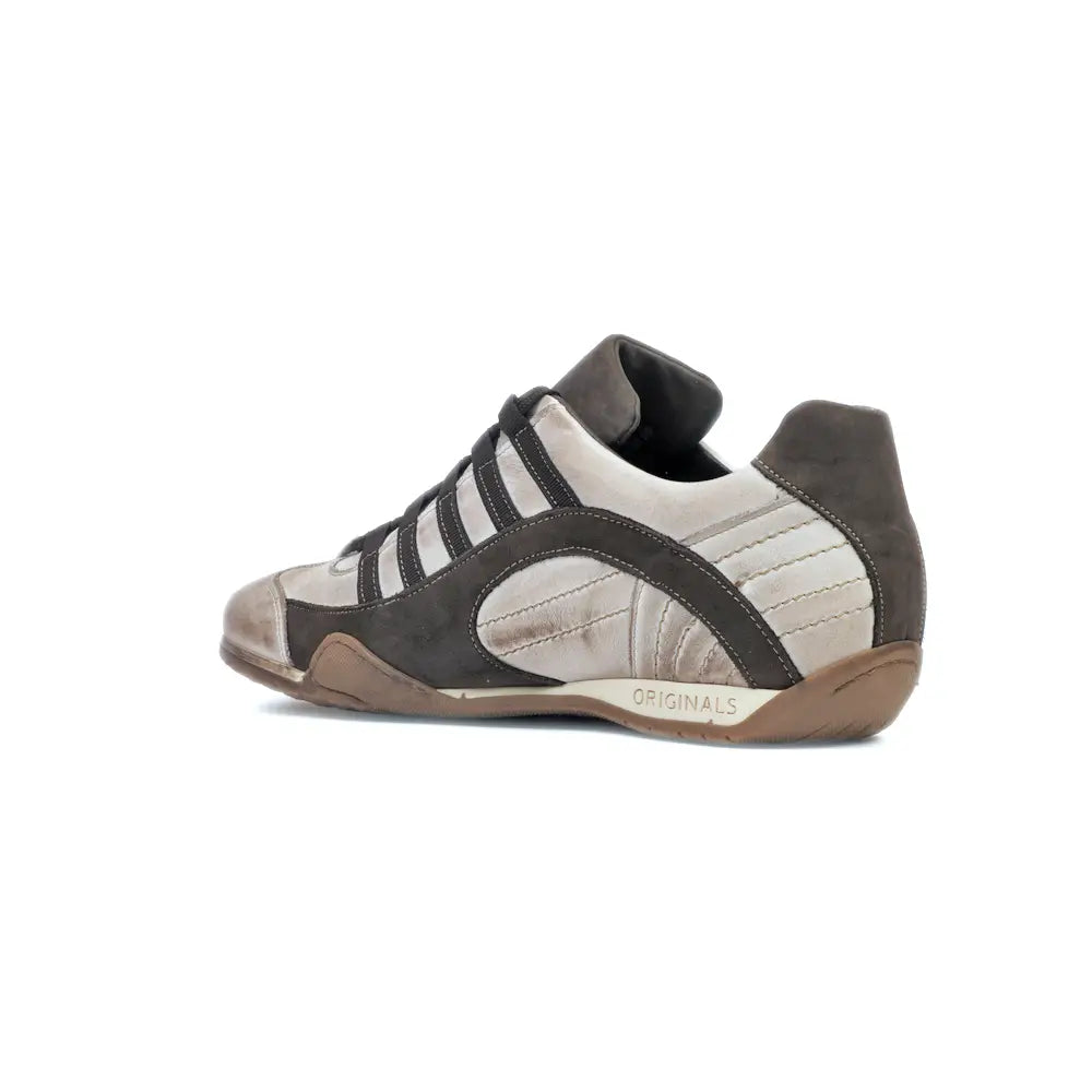 Men's GrandPrix Sneaker in Off White (Chalk and Dark Brown)