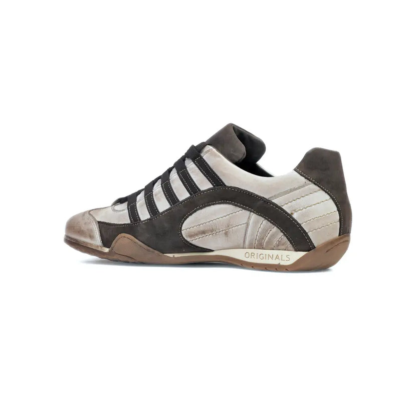 Men's GrandPrix Sneaker in Off White (Chalk and Dark Brown)