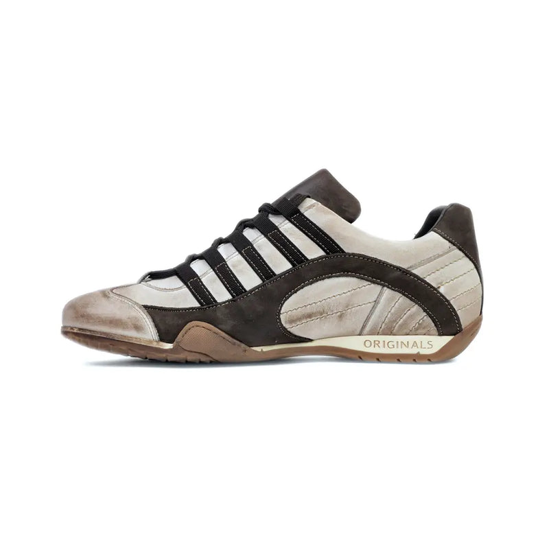 Men's GrandPrix Sneaker in Off White (Chalk and Dark Brown)