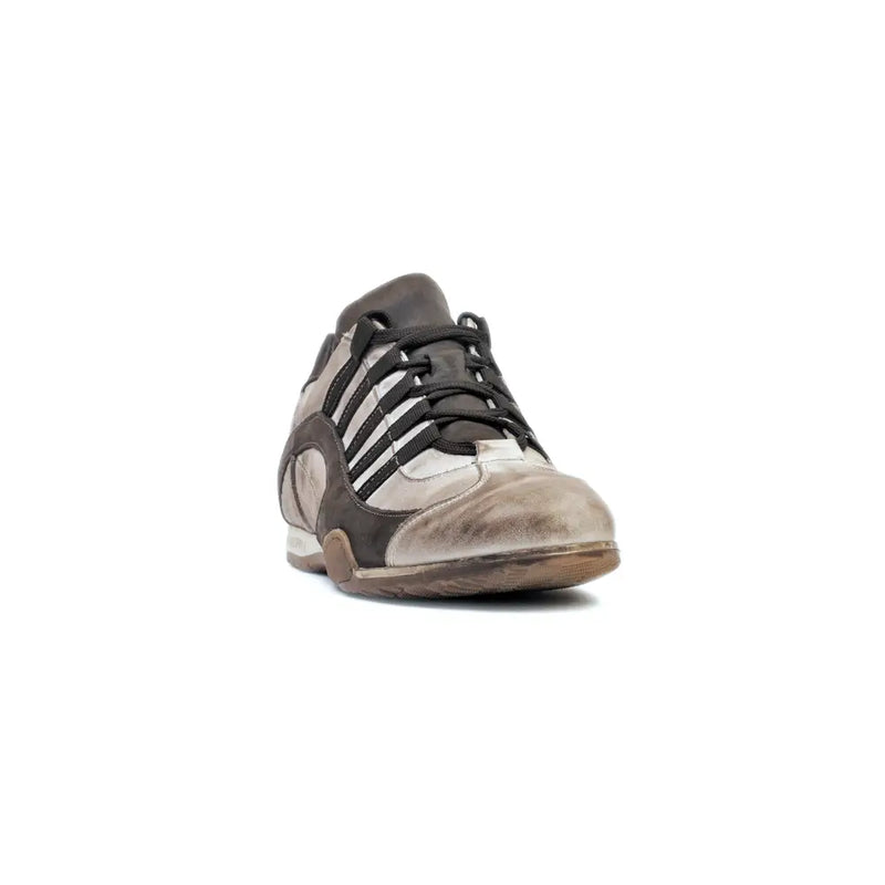 Men's GrandPrix Sneaker in Off White (Chalk and Dark Brown)