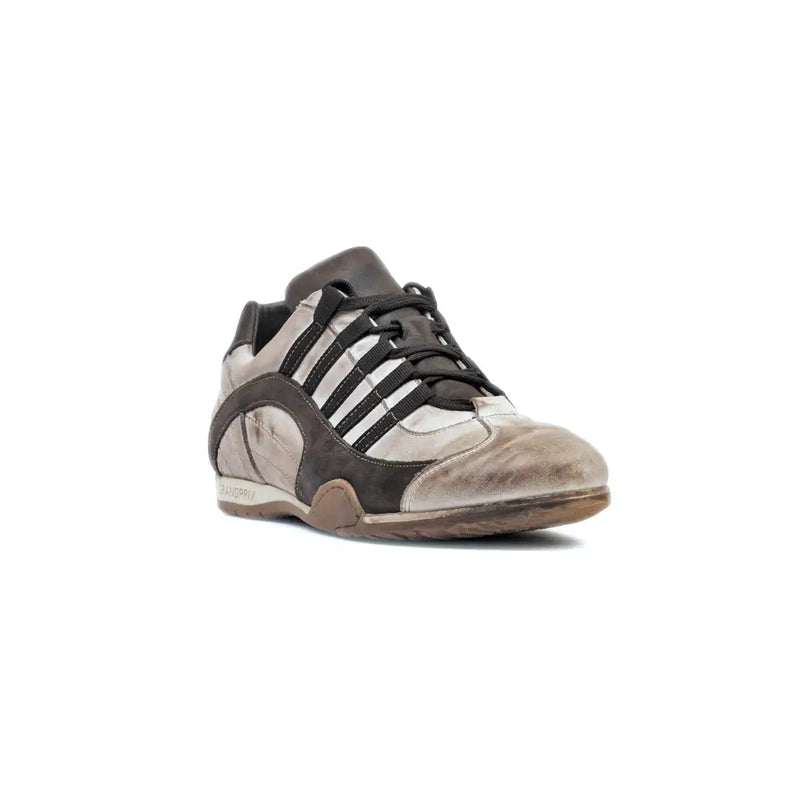 Men's GrandPrix Sneaker in Off White (Chalk and Dark Brown)