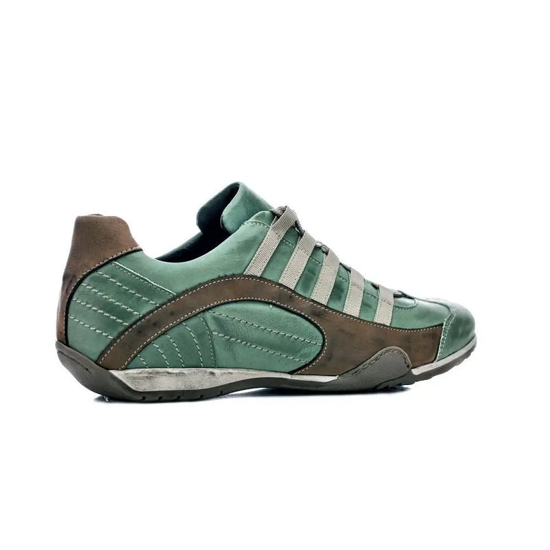 Men's GrandPrix Sneaker in Verdolino (Green and Sand)