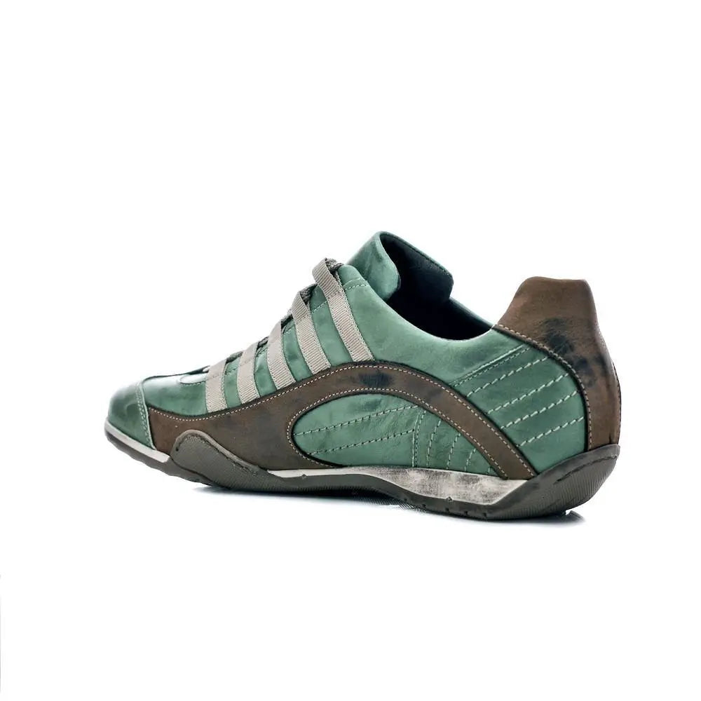 Men's GrandPrix Sneaker in Verdolino (Green and Sand)