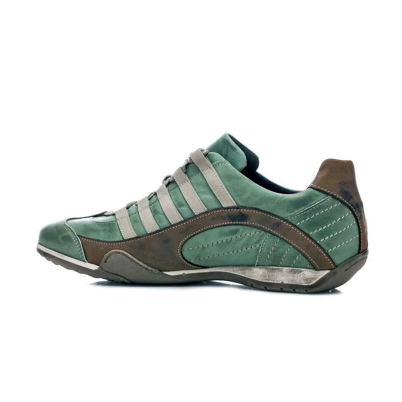 Men's GrandPrix Sneaker in Verdolino (Green and Sand)