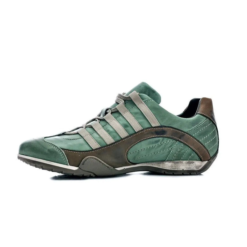 Men's GrandPrix Sneaker in Verdolino (Green and Sand)