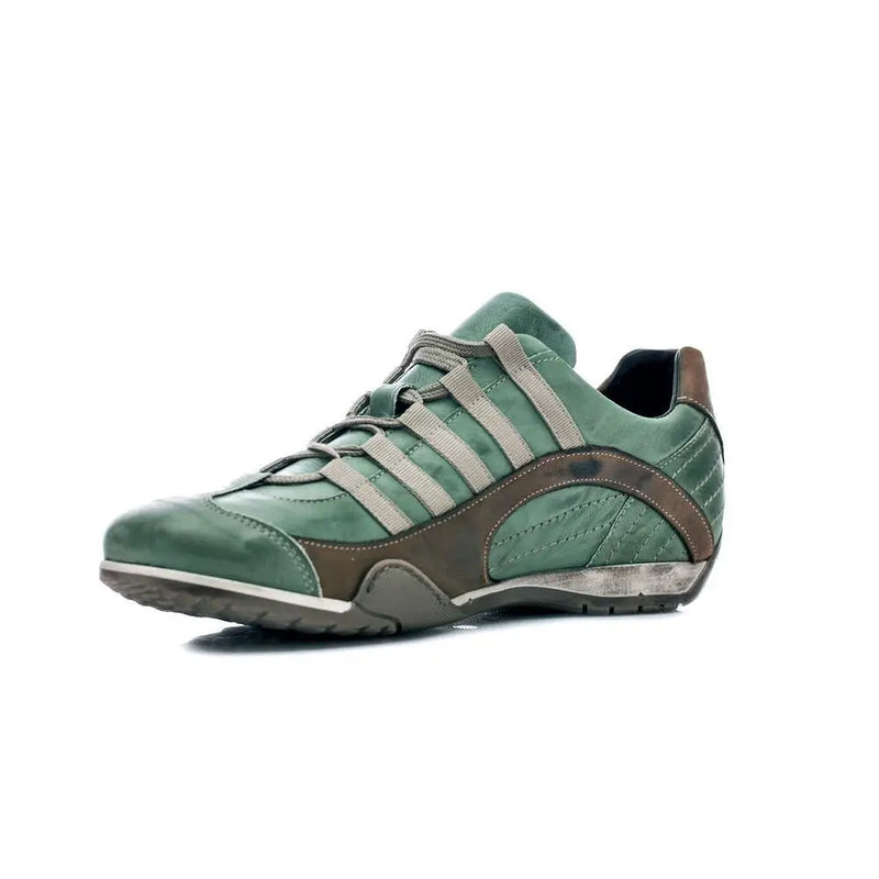 Men's GrandPrix Sneaker in Verdolino (Green and Sand)