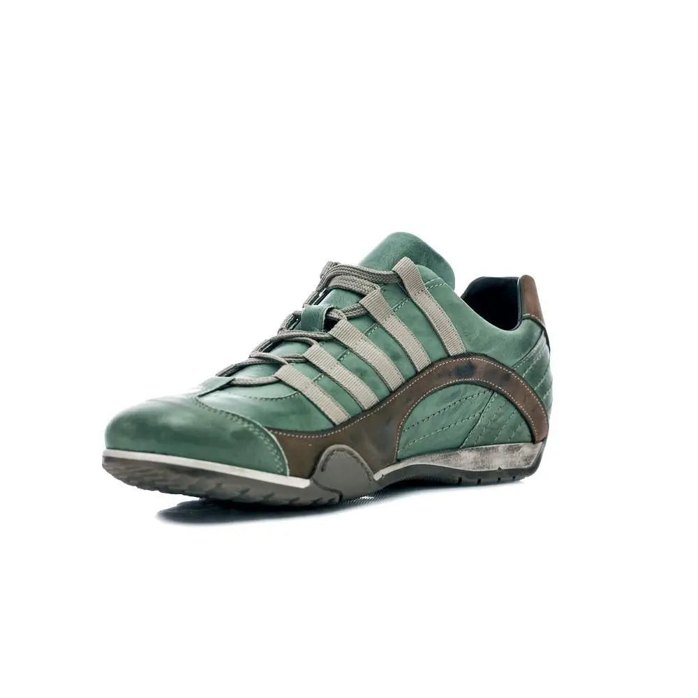 Men's GrandPrix Sneaker in Verdolino (Green and Sand)