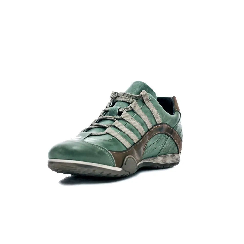 Men's GrandPrix Sneaker in Verdolino (Green and Sand)