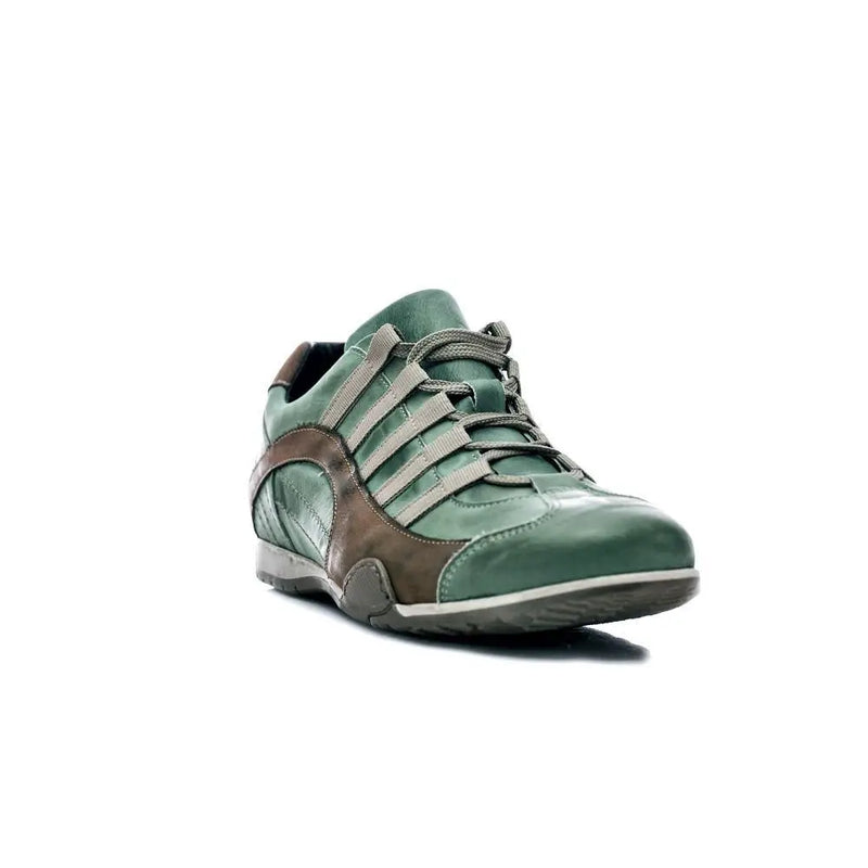 Men's GrandPrix Sneaker in Verdolino (Green and Sand)