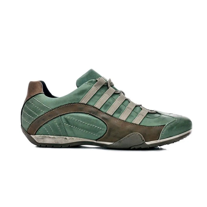 Men's GrandPrix Sneaker in Verdolino (Green and Sand)