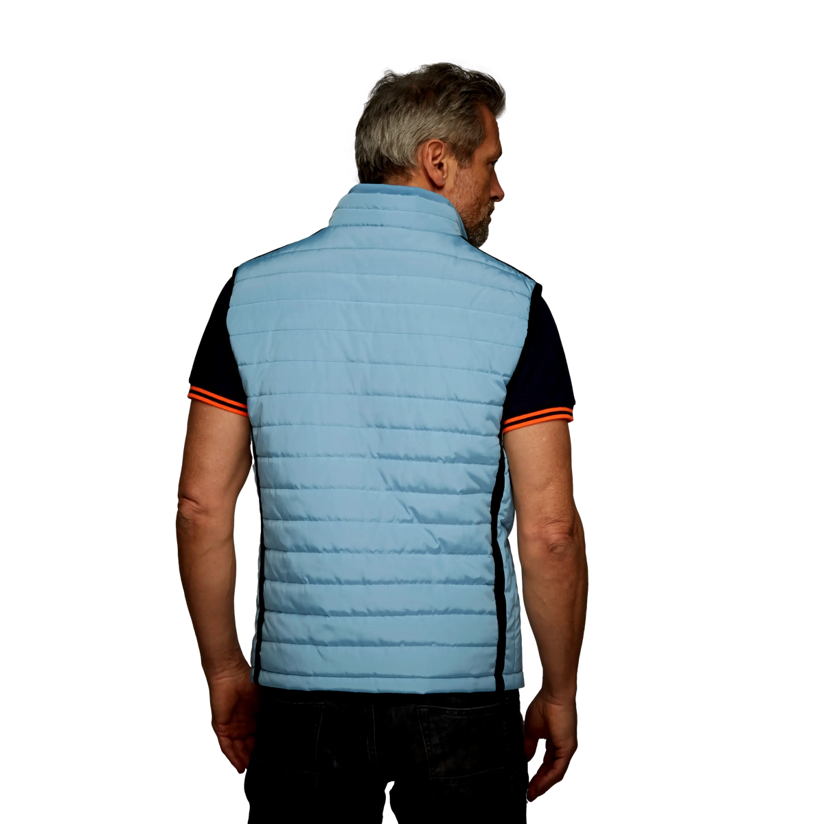 Gulf Performance Puffer Vest in Sky Blue