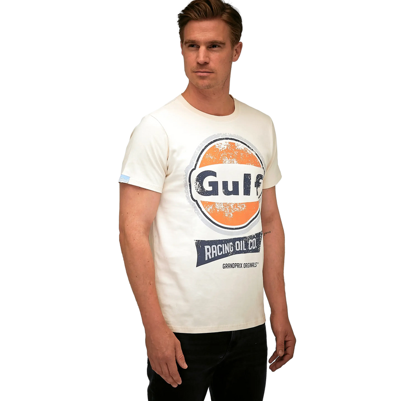 Gulf Racing Oil T-Shirt in Cream