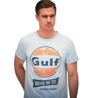 Gulf Racing Oil T-Shirt in Gulf Blue
