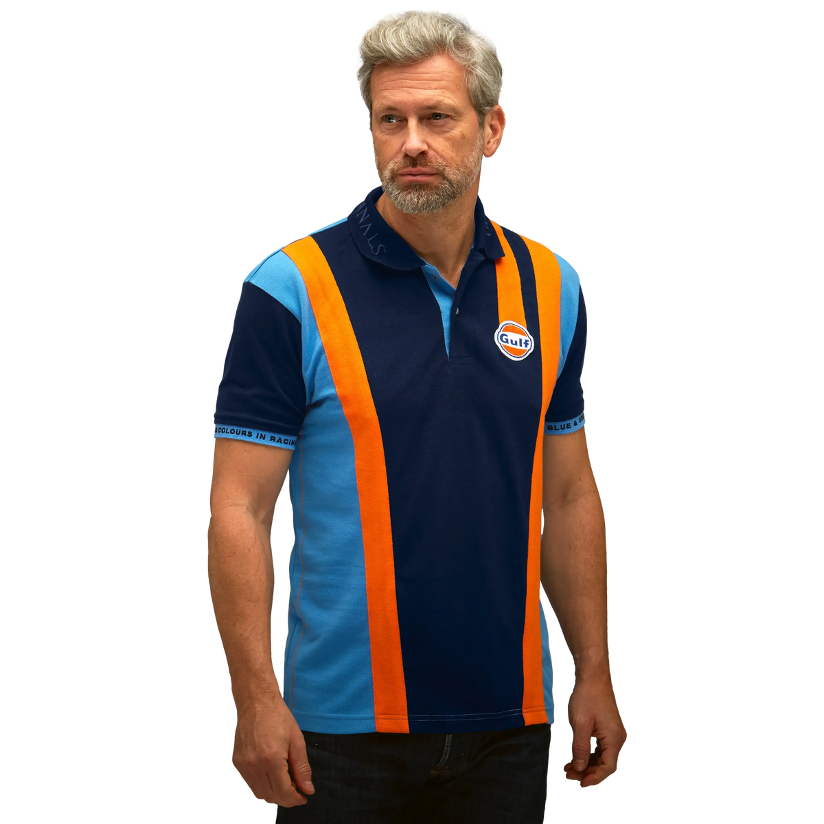 Gulf Racing Team Polo in Navy