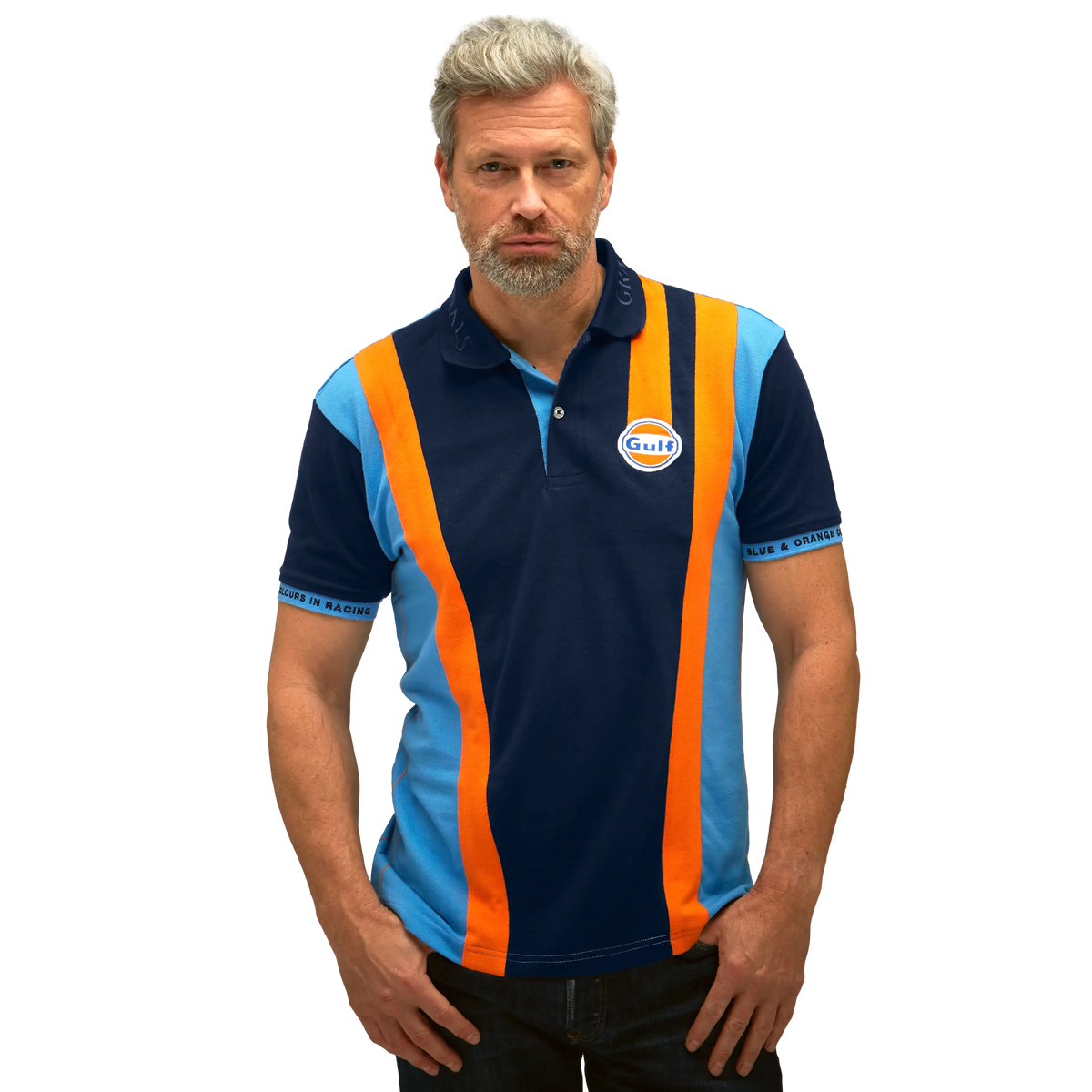 Gulf Racing Team Polo in Navy