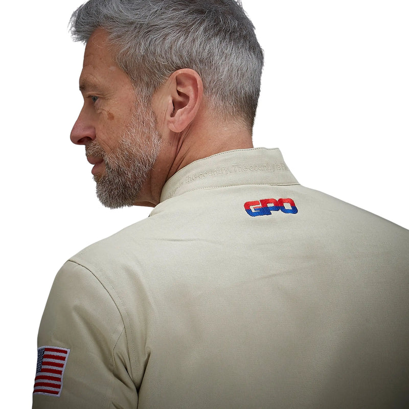 Gulf Roadmaster Cotton Bomber Jacket in Sand