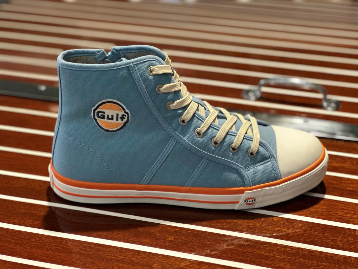 Men's Gulf High-Top Canvas Sneakers in Gulf Blue