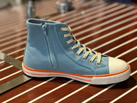 Men's Gulf High-Top Canvas Sneakers in Gulf Blue