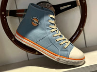 Men's Gulf High-Top Canvas Sneakers in Gulf Blue