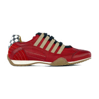 Men's Racing Sneaker in Corsa Rosso (Red and Sand)