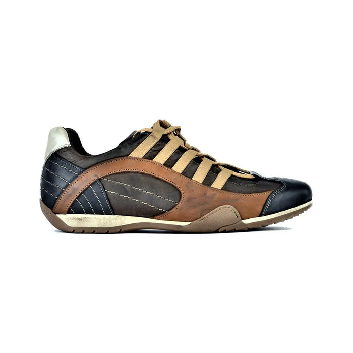 Men's GrandPrix Sneaker in Designo Marron (Medium and Dark Brown)