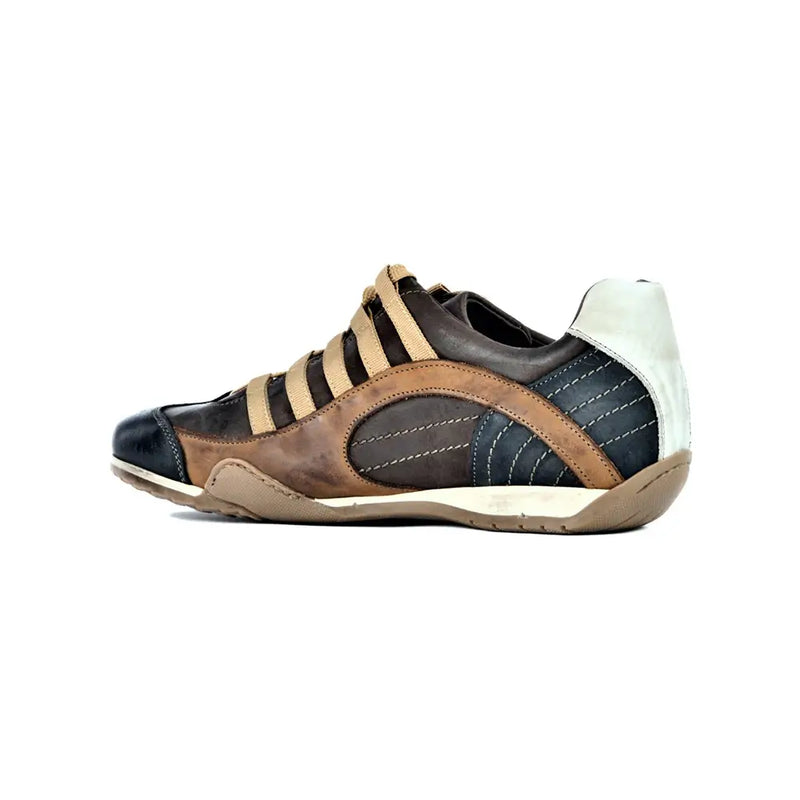 Men's GrandPrix Sneaker in Designo Marron (Medium and Dark Brown)