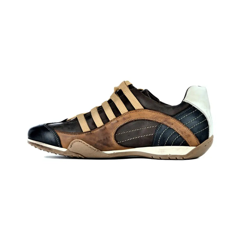 Men's GrandPrix Sneaker in Designo Marron (Medium and Dark Brown)