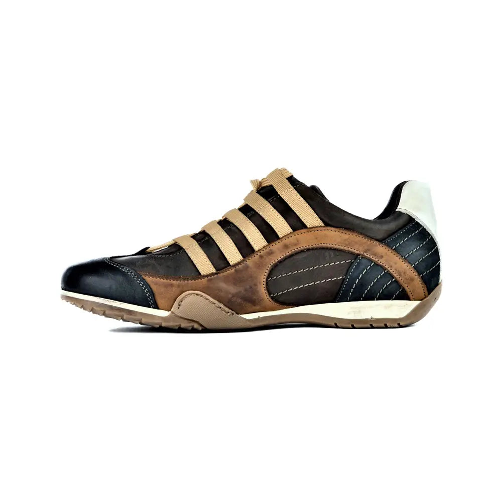 Men's GrandPrix Sneaker in Designo Marron (Medium and Dark Brown)