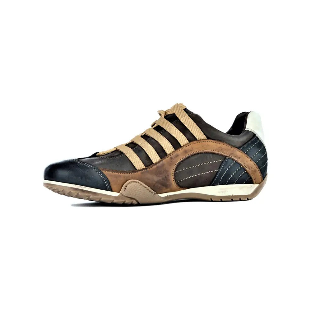 Men's GrandPrix Sneaker in Designo Marron (Medium and Dark Brown)