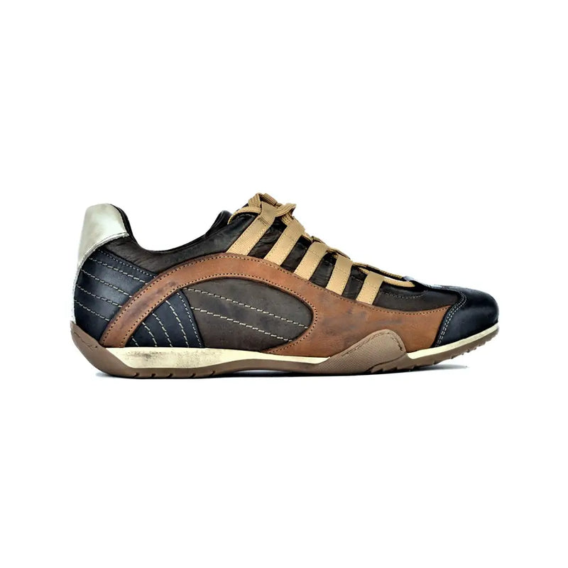 Men's GrandPrix Sneaker in Designo Marron (Medium and Dark Brown)