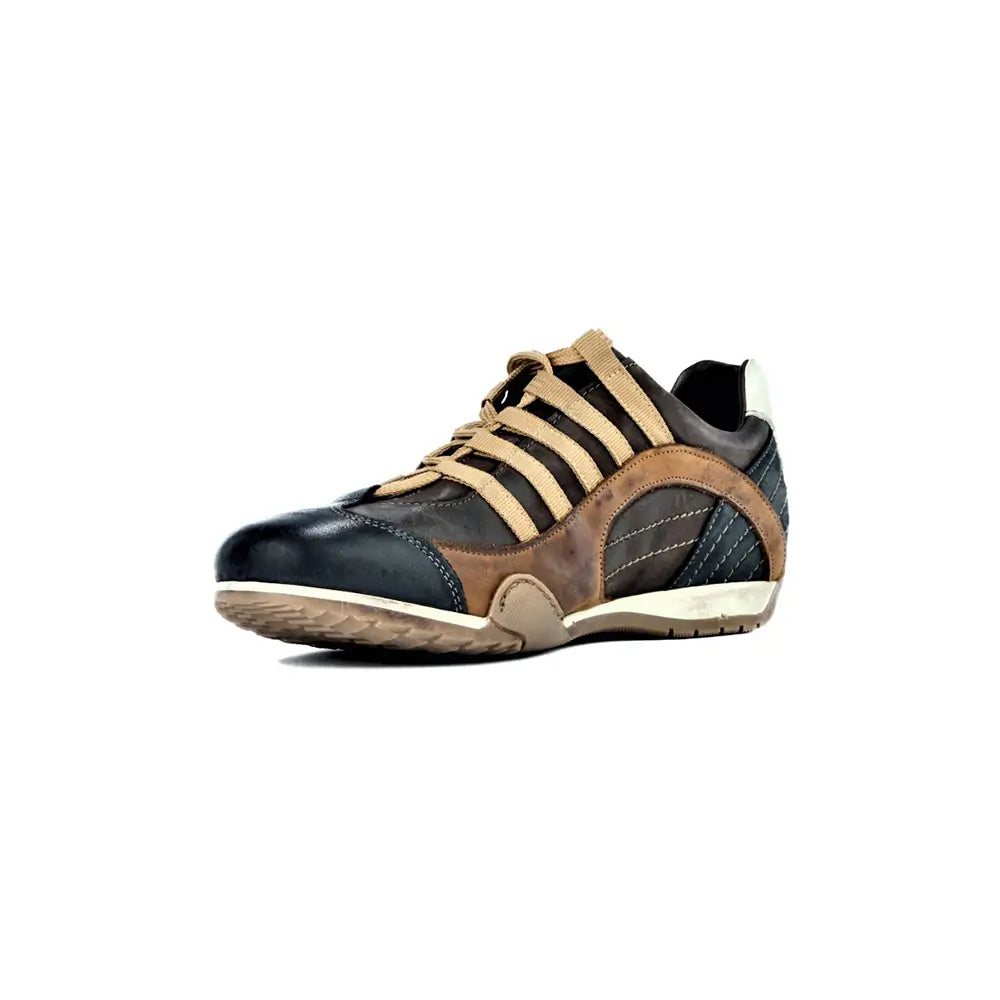 Men's GrandPrix Sneaker in Designo Marron (Medium and Dark Brown)