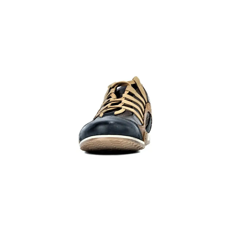 Men's GrandPrix Sneaker in Designo Marron (Medium and Dark Brown)